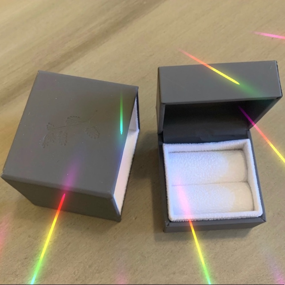 Sarah O Jewelry box, new, grey modern